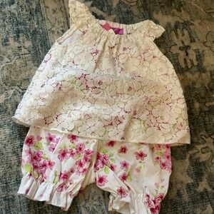 Haute Baby Purrfect Floral Two Piece Shorts Set